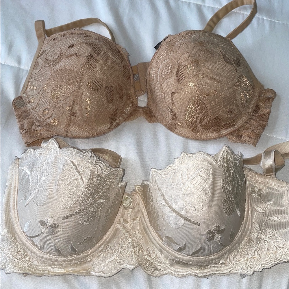 Elegant Lace Bra in Cream 32A & 34A